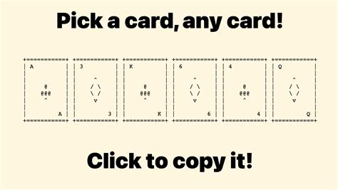 ascii art cards.